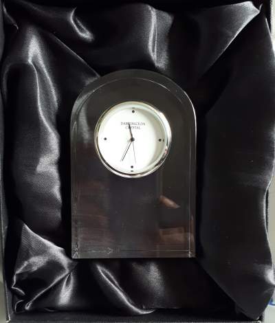Dartington small curve clock + box