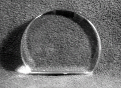Semi Circle crystal block - small