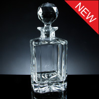 Windsor 24% lead crystal square spirit decanter 