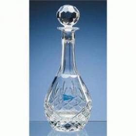 Blenheim  lead crystal Wine Decanter - with panel 
