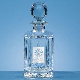 24% lead crystal decanter cut decanter with panel for engraving ...alternative design