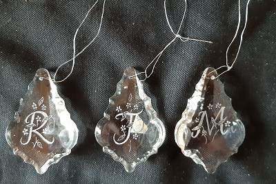 leaf crystal pendants